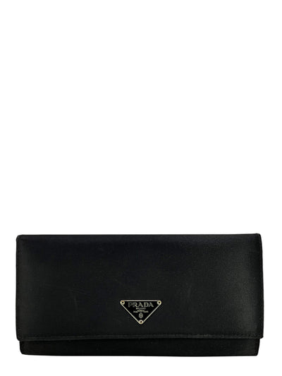 Prada Tessuto Nylon Logo Long Wallet-Consigned Designs