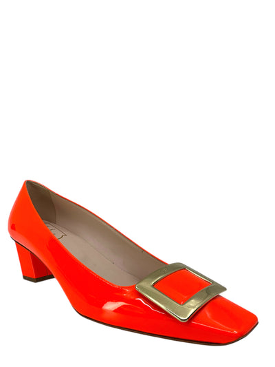 Roger Vivier Belle Vivier Metal Buckle Pumps Size 10-Consigned Designs