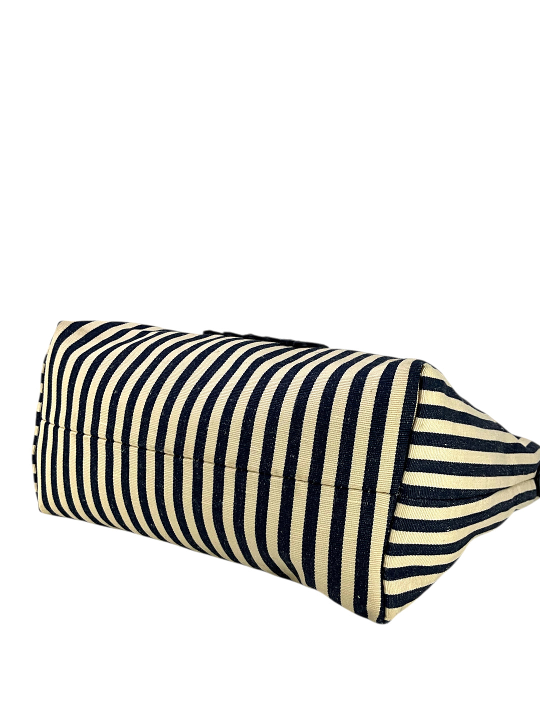 MIU MIU Jacquard Striped Canvas Pouch with Logo - Consigned Designs
