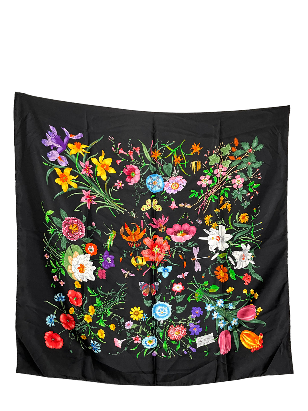 Gucci Josephine Floral Print Silk Scarf - Consigned Designs