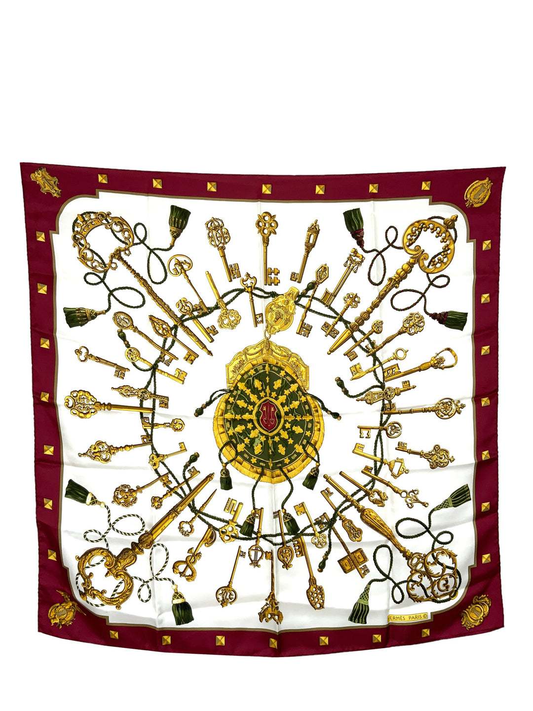 Hermes Keys Les Cles Silk Scarf 90 - Consigned Designs