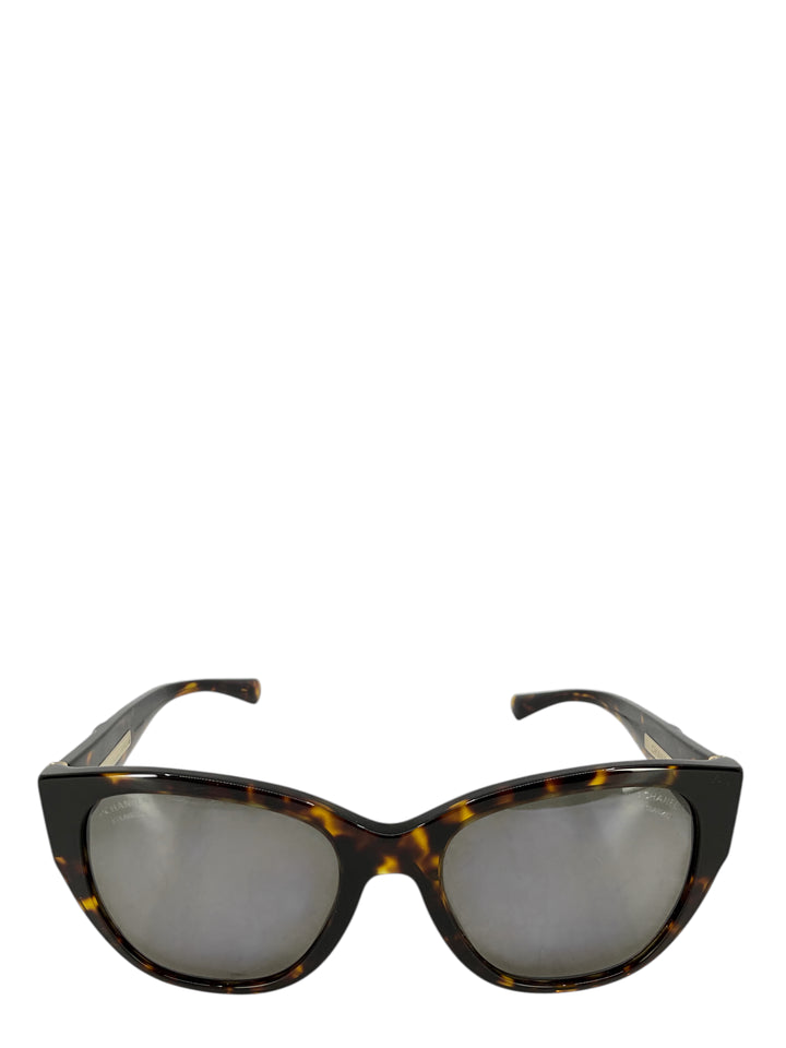 CHANEL Acetate Polarized Butterfly CC Sunglasses 5412 - Consigned
