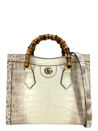GUCCI Crocodile Himalaya Small Diana Tote NEW-Consigned Designs