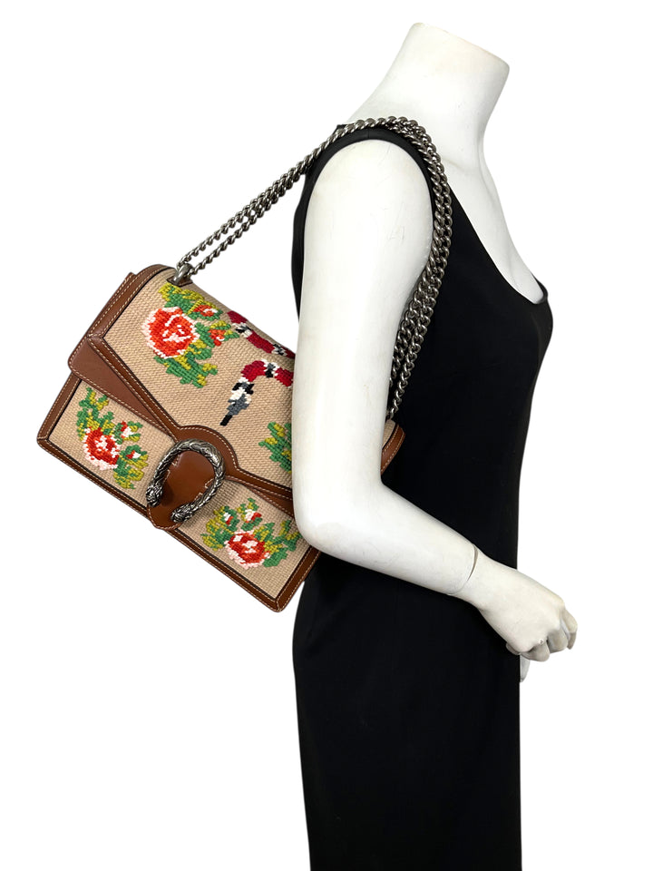 Gucci Embroidered Medium Dionysus Bag - Consigned Designs