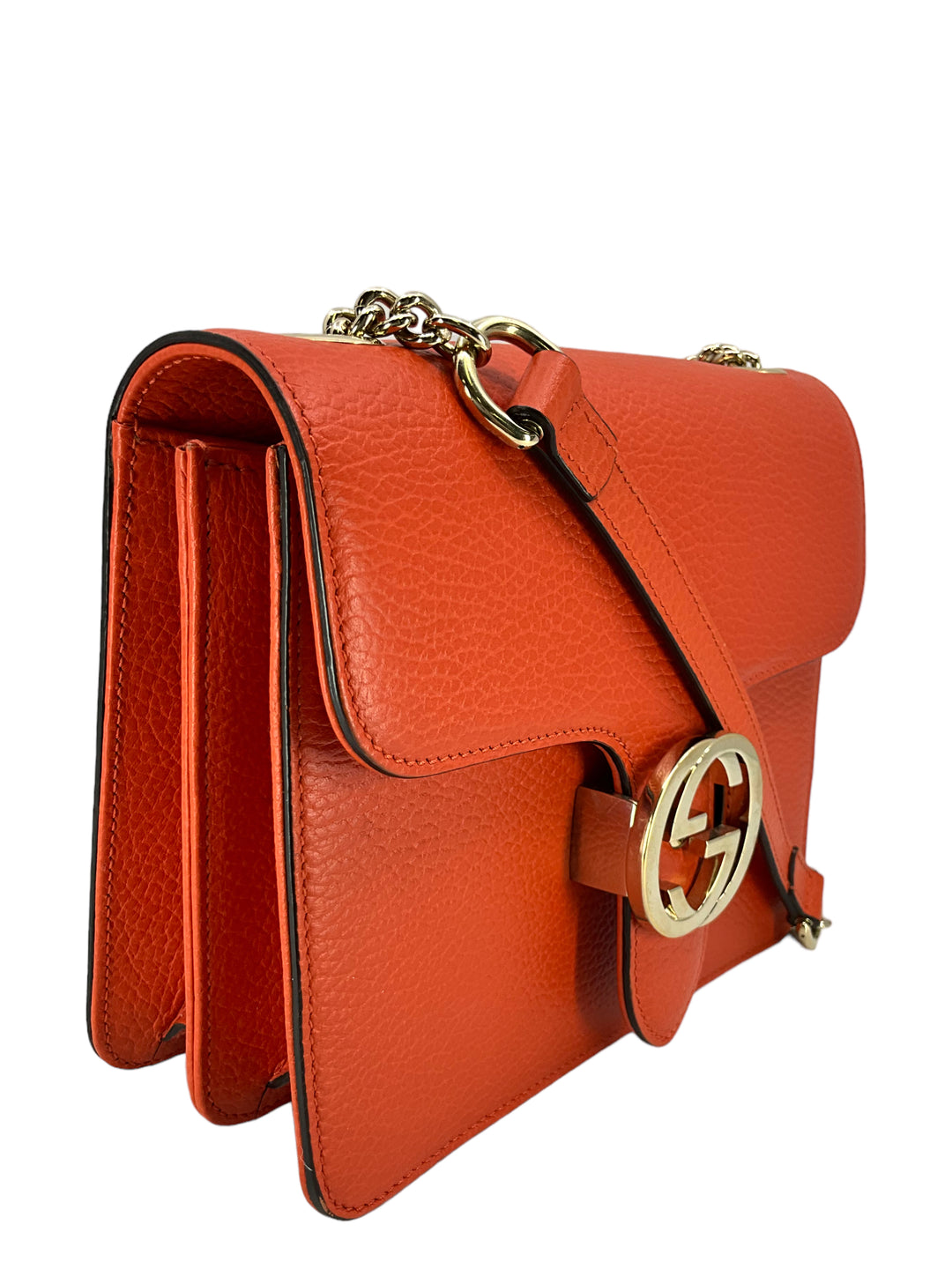 Gucci Dollar Leather Interlocking GG Bag - Consigned Designs