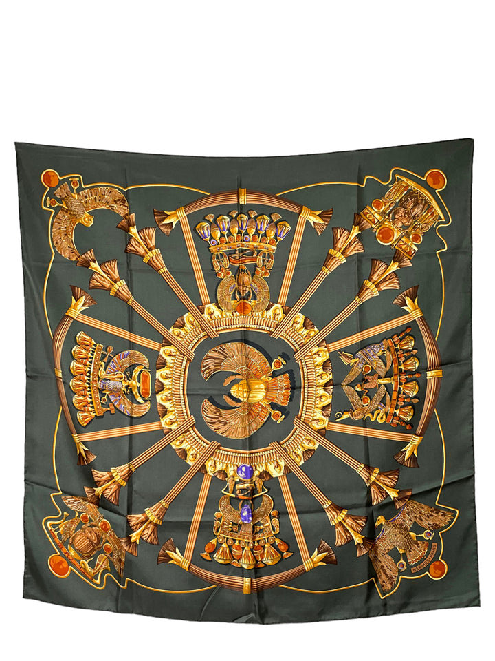 HERMES SILK SCARF EGYPTE SCARAB 90 - Consigned Designs