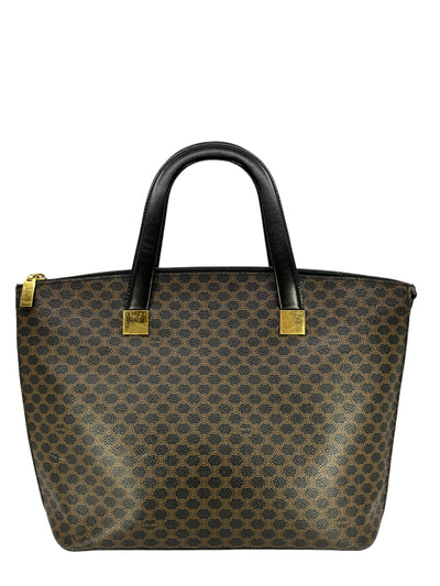 CELINE Vintage Macadam Triomph Printed Tote Bag-Consigned Designs