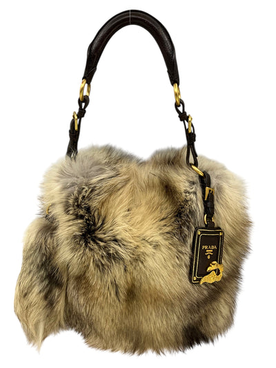 Prada Fox Fur Hobo-Consigned Designs