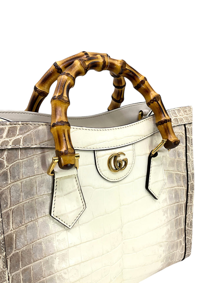 GUCCI Crocodile Himalaya Medium Diana Tote NEW - Consigned Designs