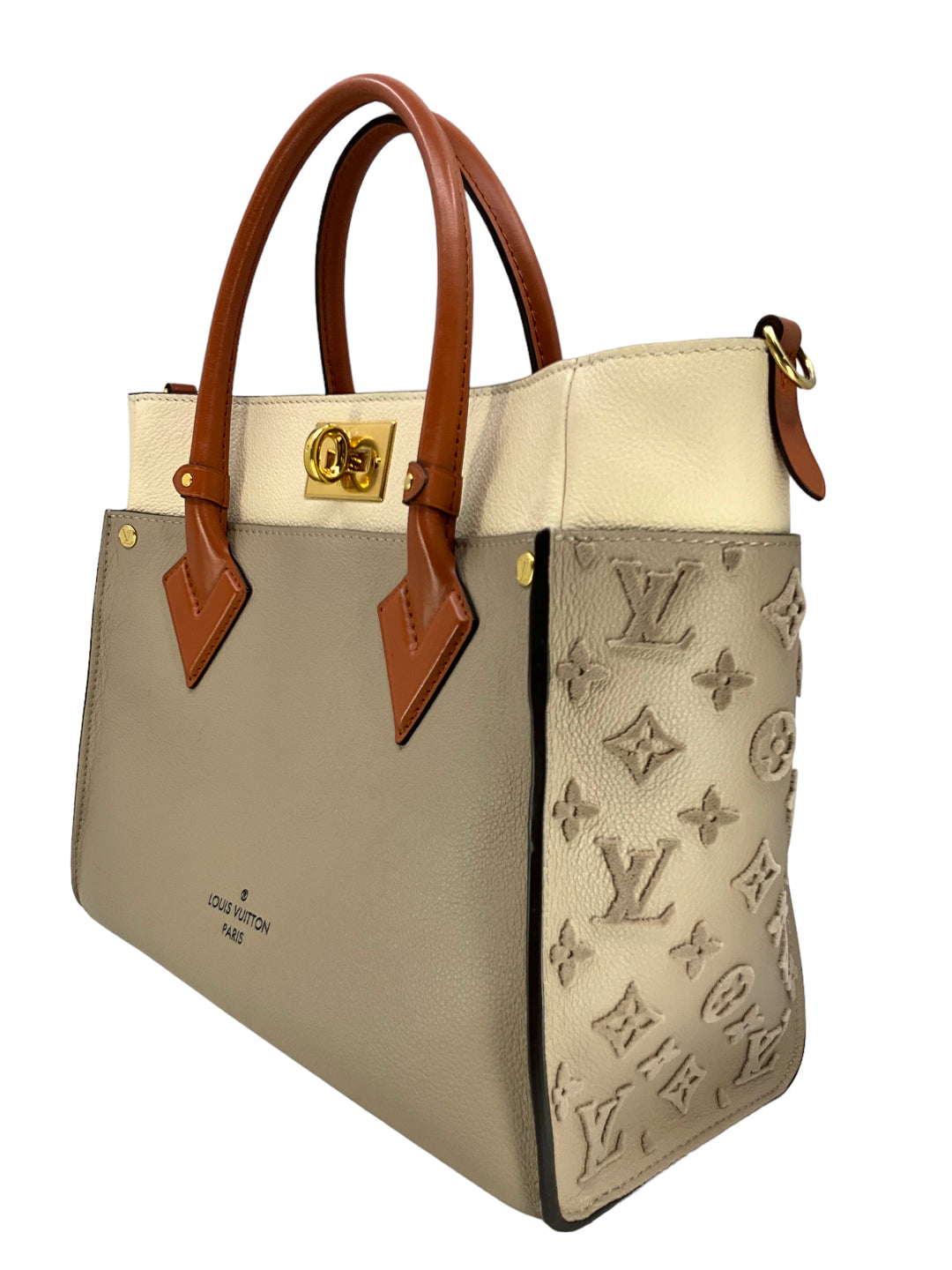 LOUIS VUITTON Calfskin Monogram Tufting On My Side Bag - Consigned