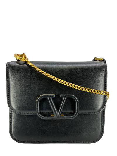 VALENTINO Calfskin Leather VSLING Small Shoulder Bag-Consigned Designs