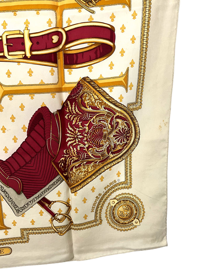 HERMES Selles A Housse Silk Scarf 90 - Consigned Designs