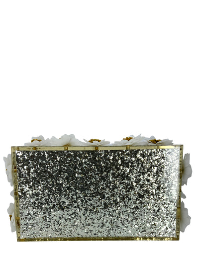 Charlotte Olympia Cocktail Acrylic Daisy Flower Clutch-Consigned Designs