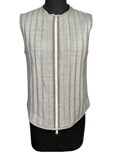BRUNELLO CUCINELLI Tropical Wool Puffer Vest Size M NEW-Consigned Designs