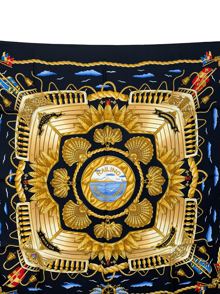 HERMES Railing Silk Scarf 90 - Consigned Designs