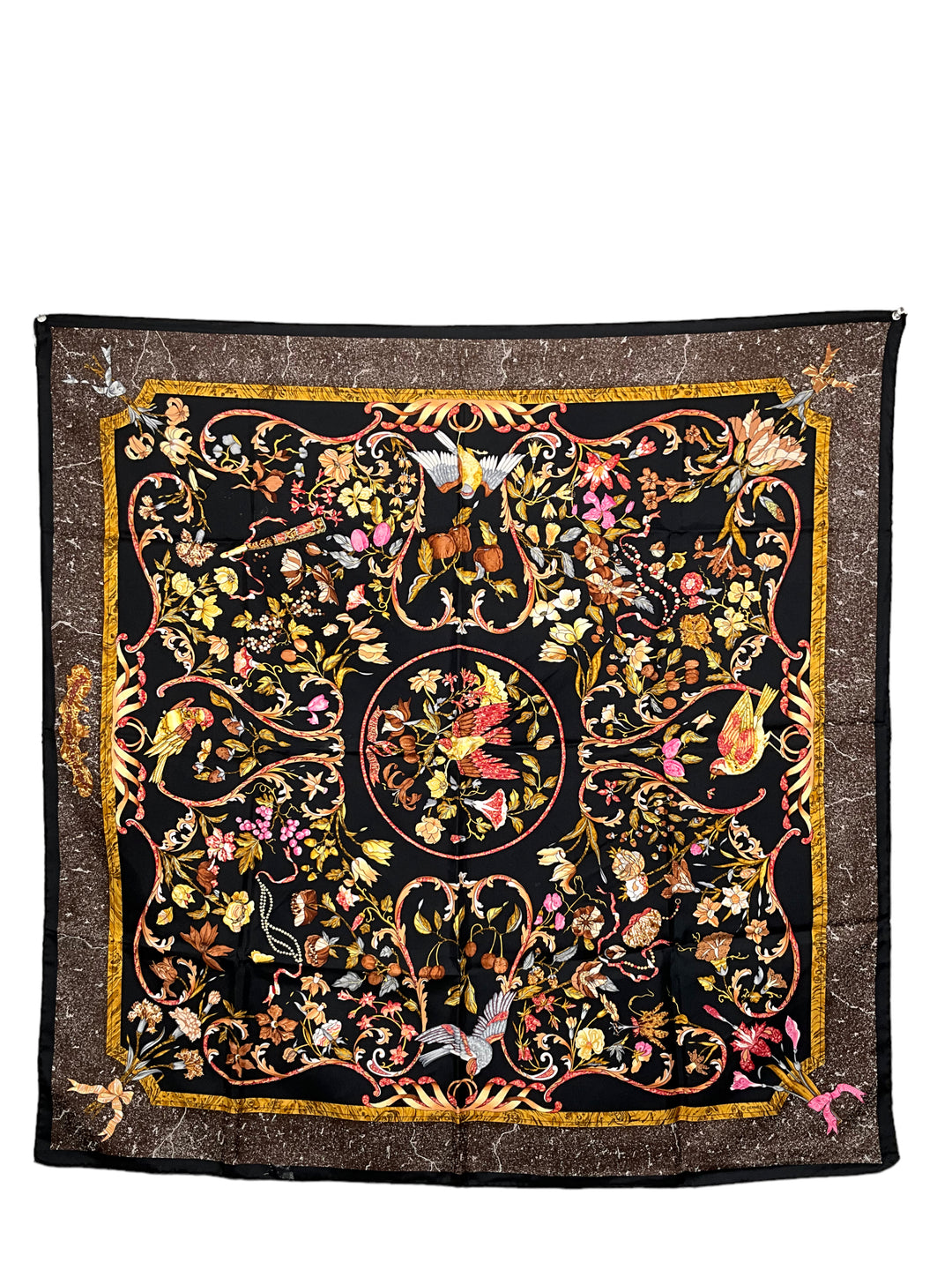 エルメス　カレ90 スカーフPIERRESd'ORIENTd'OCCIDENT HERMES Pierres d'Orient et d'Occident Silk Scarf 90 - Consigned