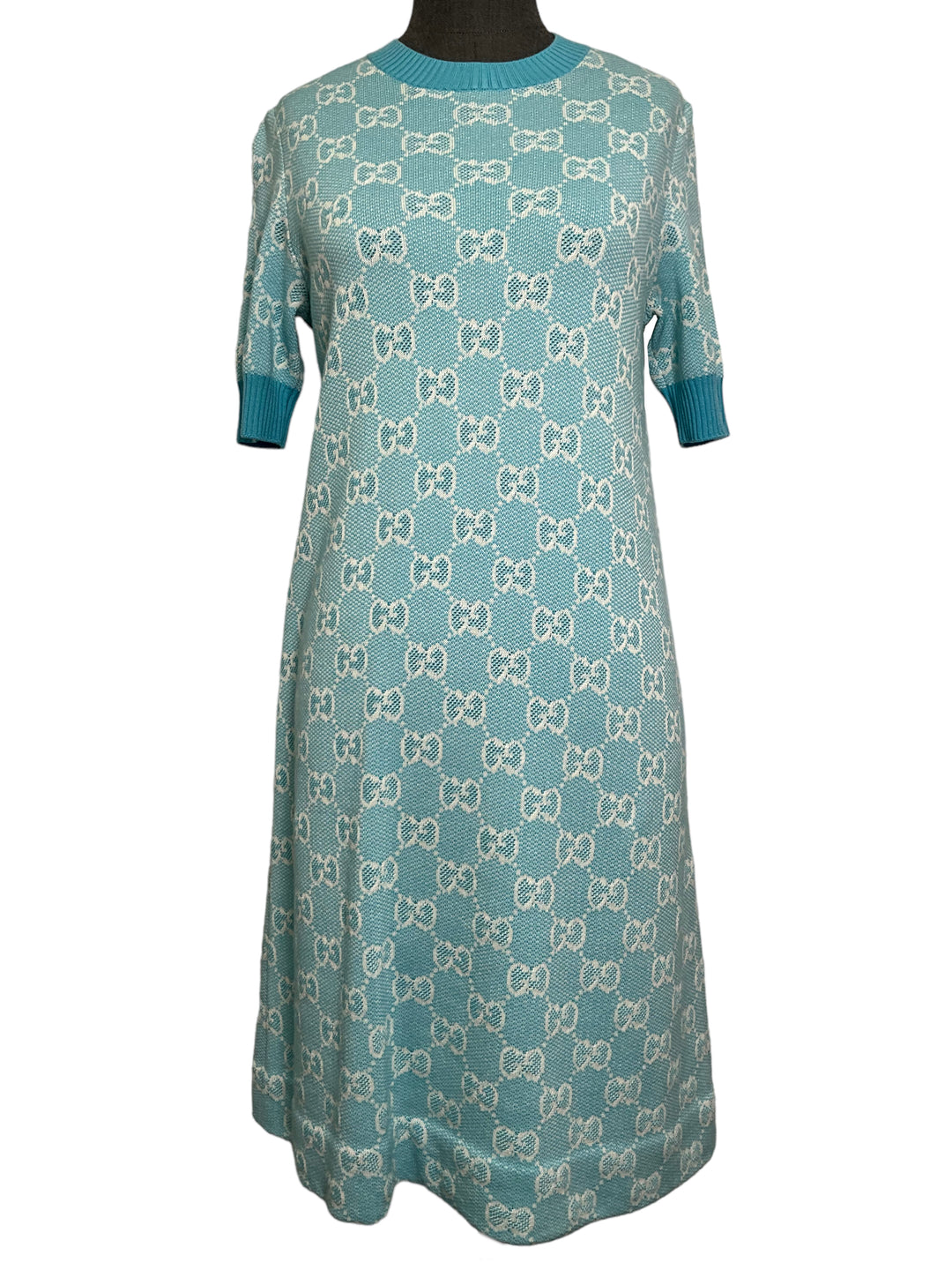 Gucci Short Sleeve GG Logo Dress Size S - Consigned Designs Gucci Short Sleeve GG Logo Dress Size S - Consigned Designs