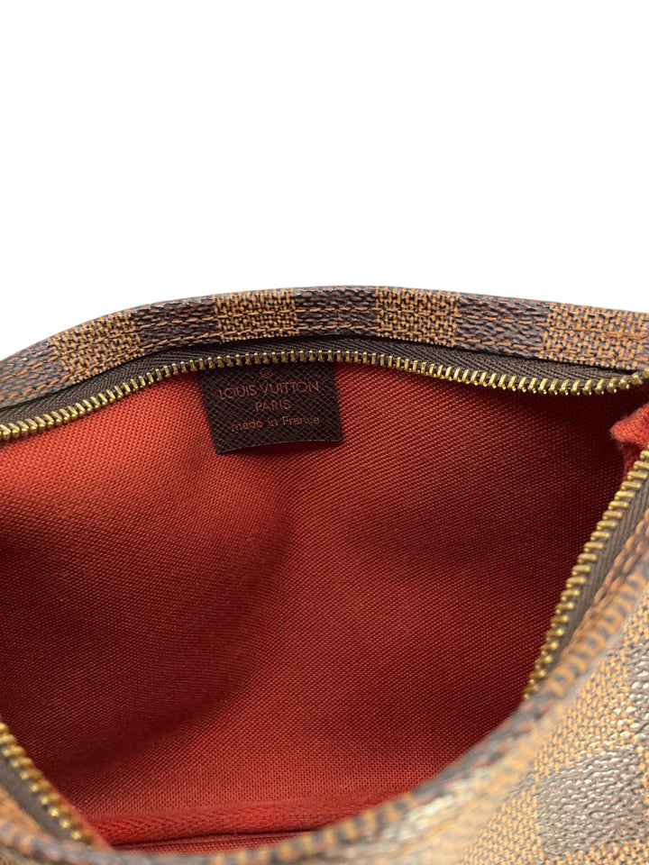 Louis Vuitton Damier Ebene Trousse Make Up Bag Pochette Bag