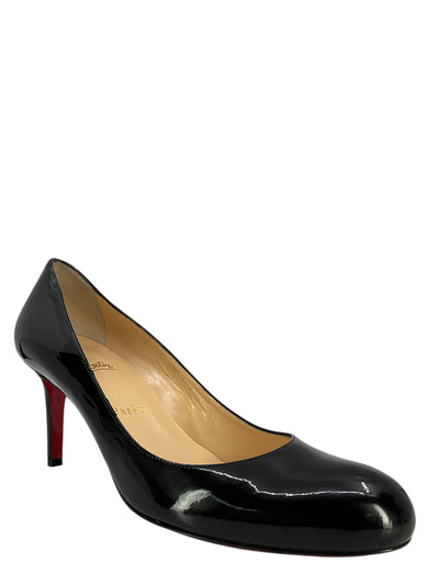 Christian Louboutin Patent Leather Simple Pumps 70 Size 11-Consigned Designs