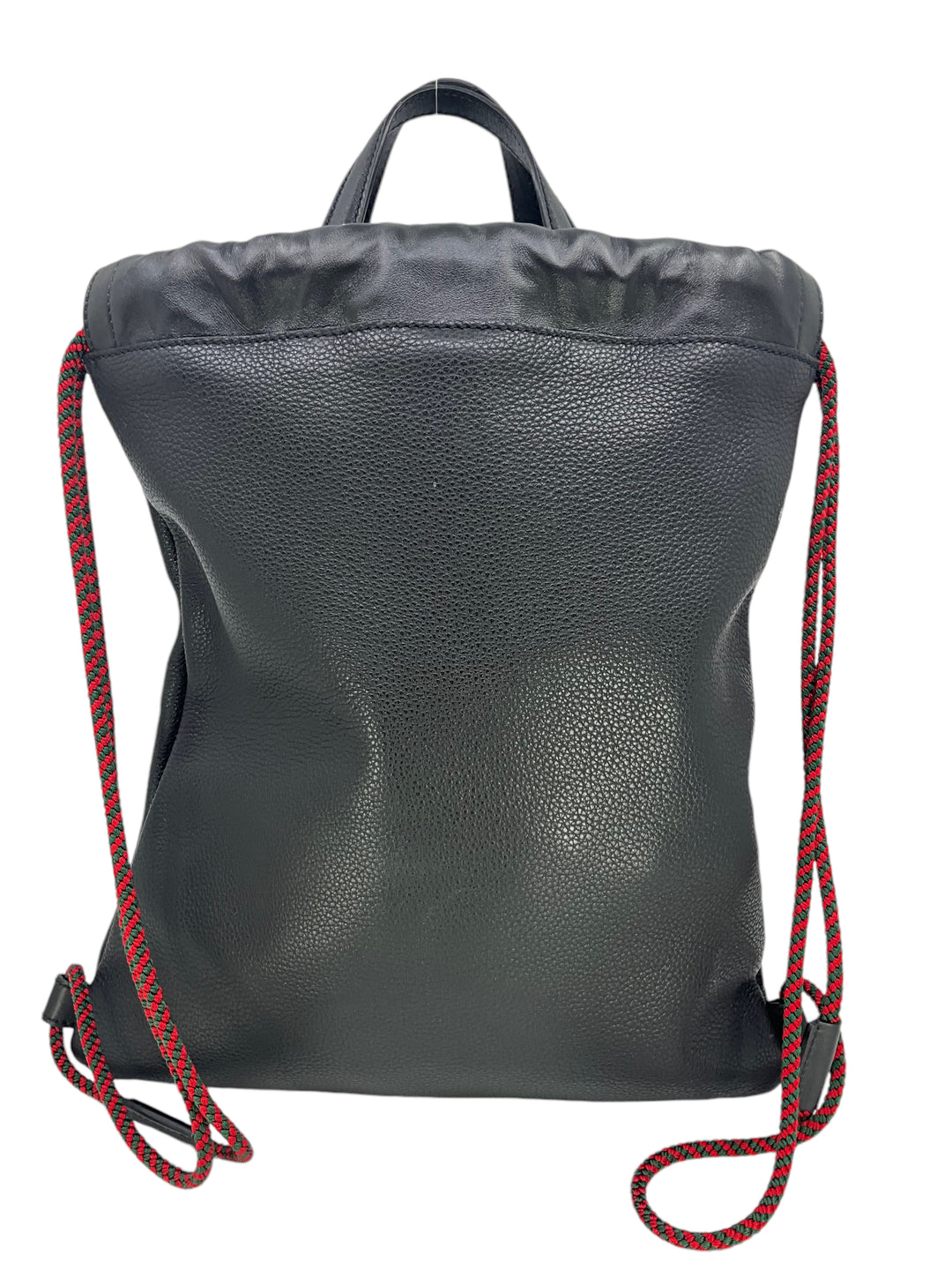 designer leather drawstring backpacks Gucci Logo Print Calfskin Leather Drawstring Backpack Bag