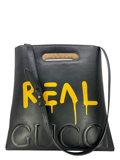 GUCCI Calfskin GucciGhost Real Medium Tote Bag-Consigned Designs