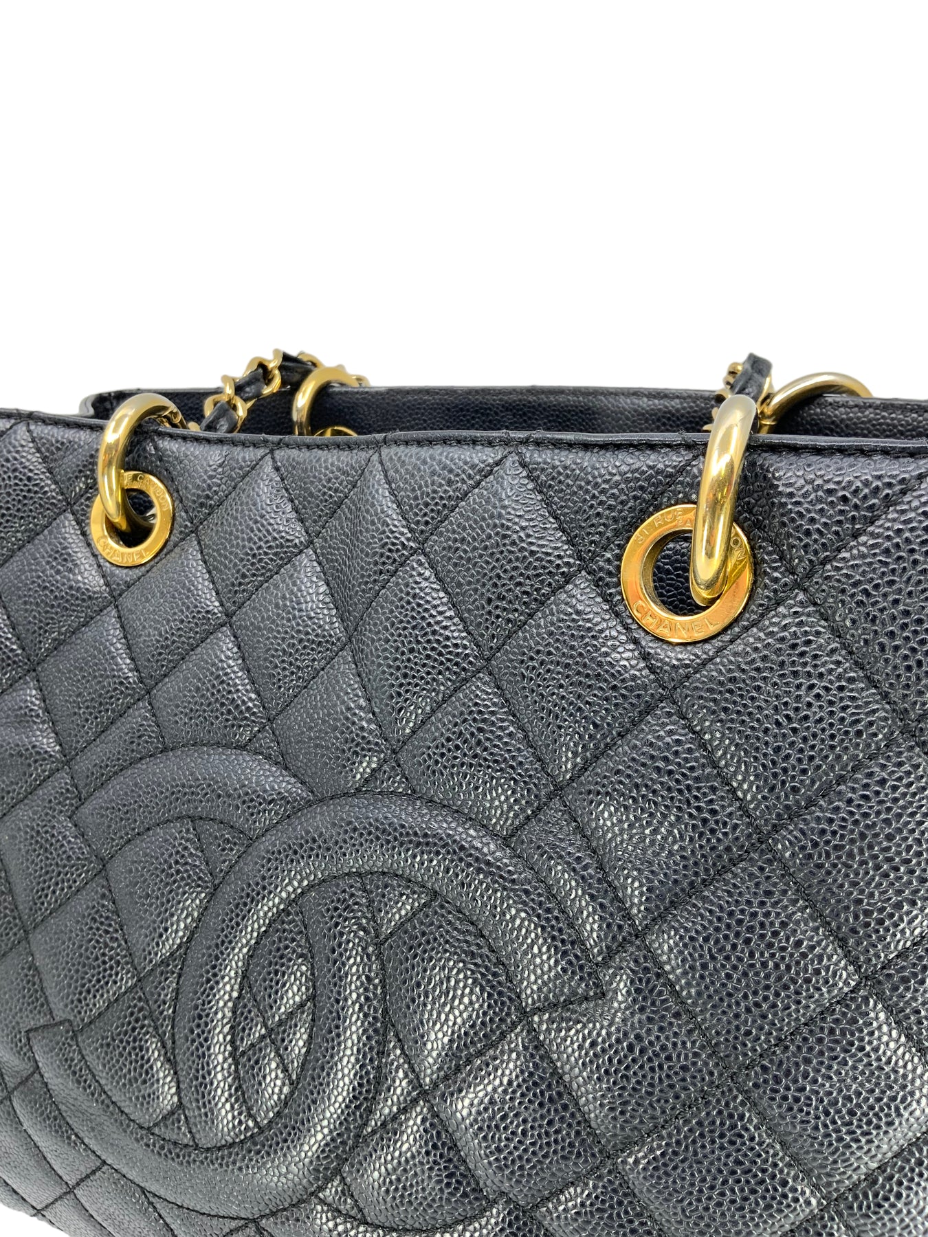 PST Tote Caviar Black GHW