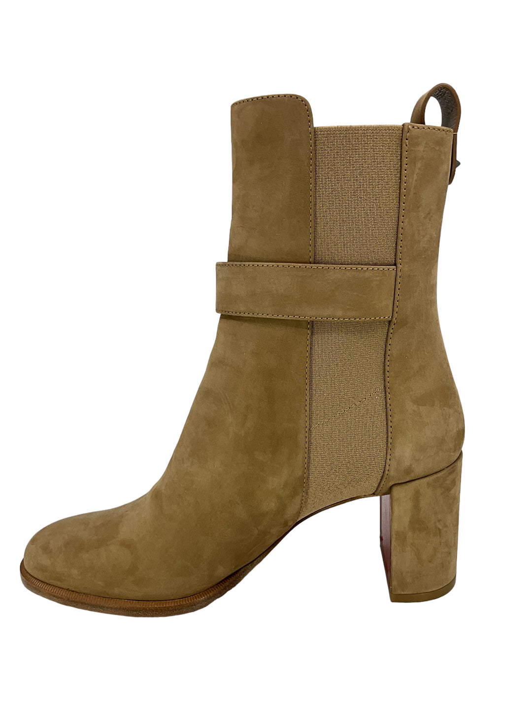 Christian Louboutin◆CL Chelsea suede ankle boots CL Chelsea suede ankle boots in beige - Christian Louboutin