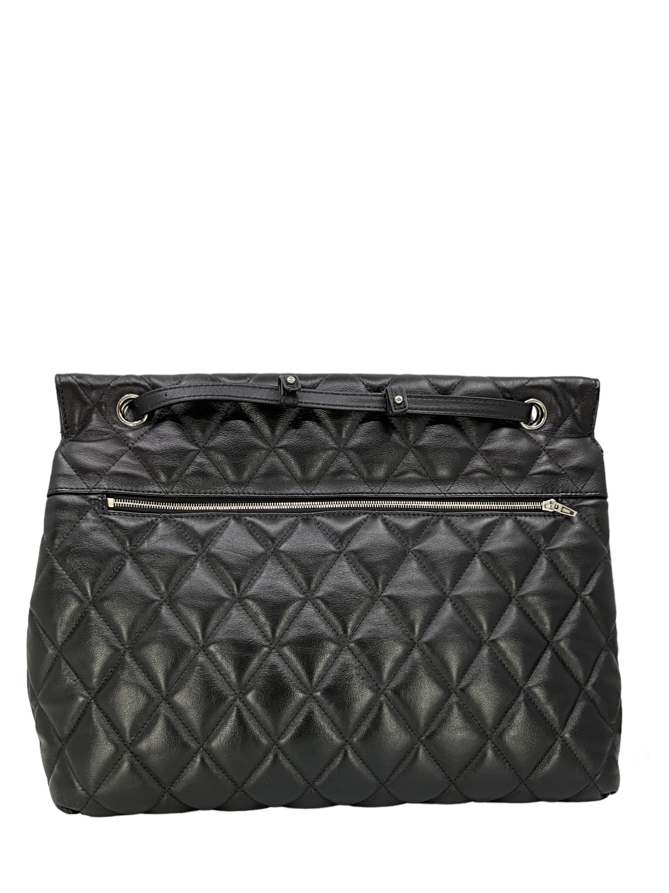 BALENCIAGA Nappa Calfskin Quilted Large Touch B Shoulder Bag