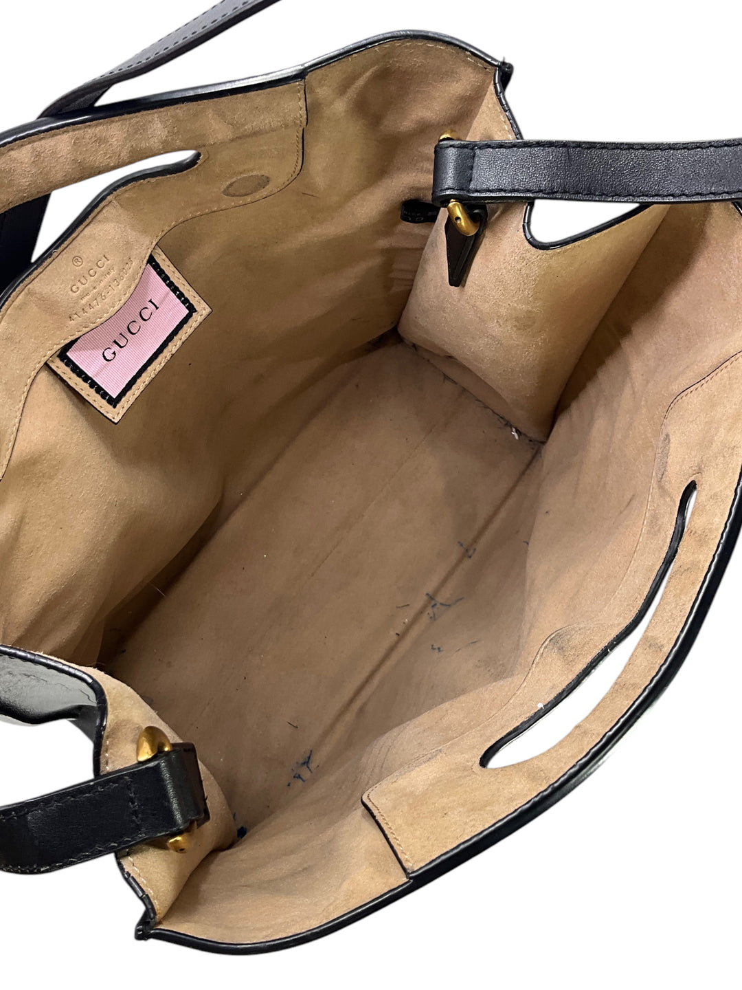 GUCCI Calfskin GucciGhost Real Medium Tote Bag - Consigned Designs