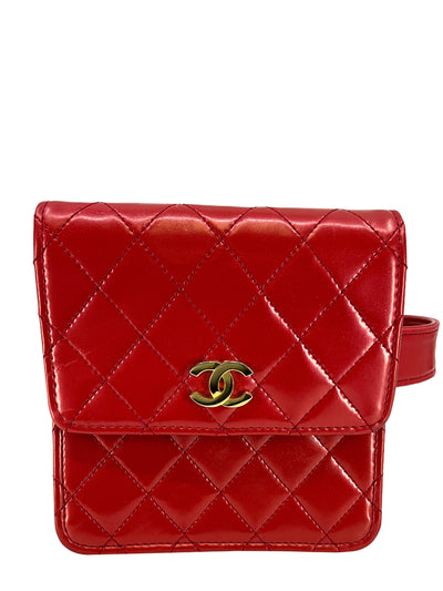 CHANEL Vintage Quilted Leather Bum Belt Bag-Consigned Designs