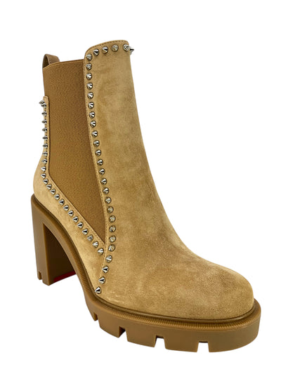 CHRISTIAN LOUBOUTIN Out Line Spikes Lug Boots Size 9 NEW-Consigned Designs