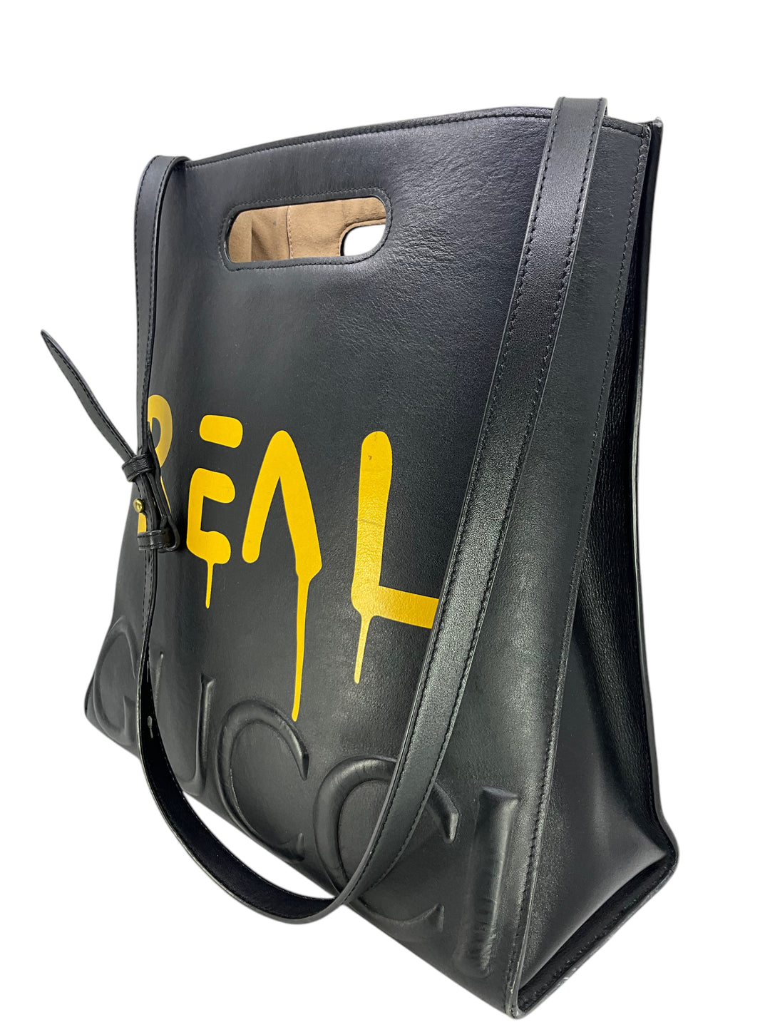 GUCCI Calfskin GucciGhost Real Medium Tote Bag - Consigned Designs