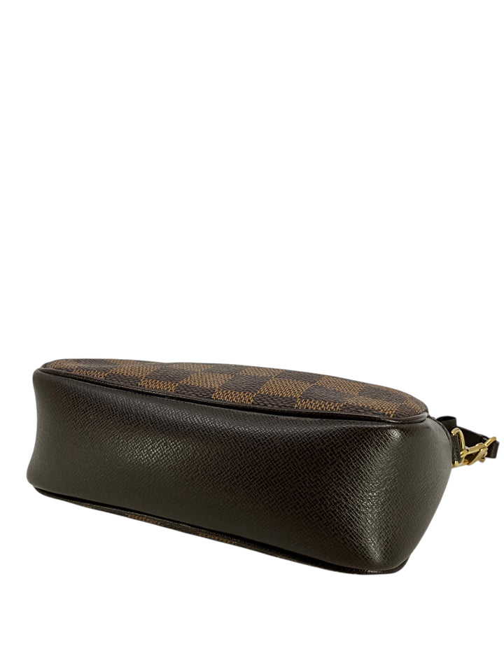 Louis Vuitton Damier Ebene Trousse Make Up Bag Pochette Bag