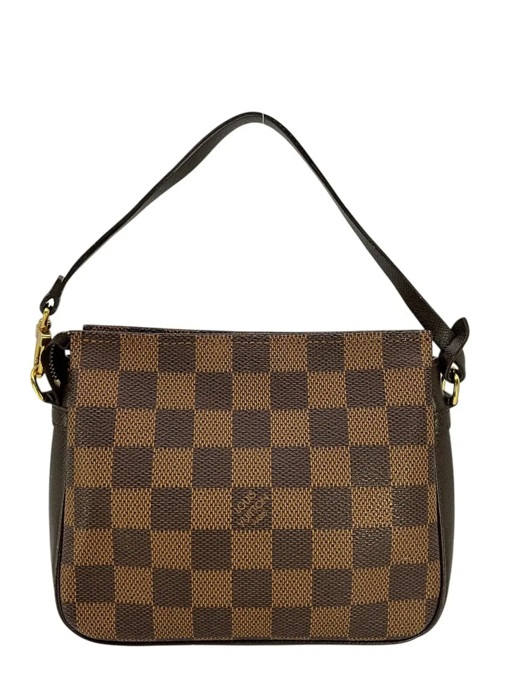 Louis Vuitton Damier Ebene Trousse Make Up Bag Pochette Bag