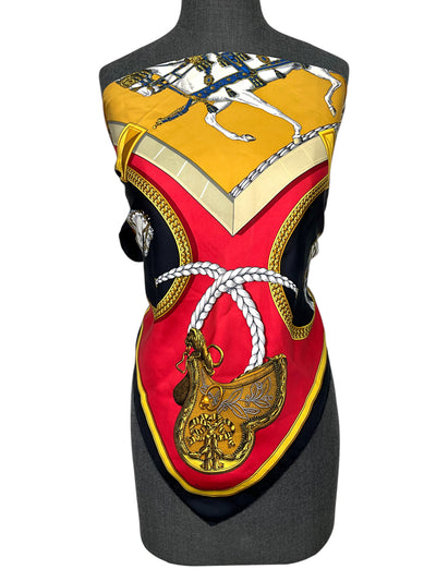 Hermes Grand Apparat Silk Scarf 90-Consigned Designs