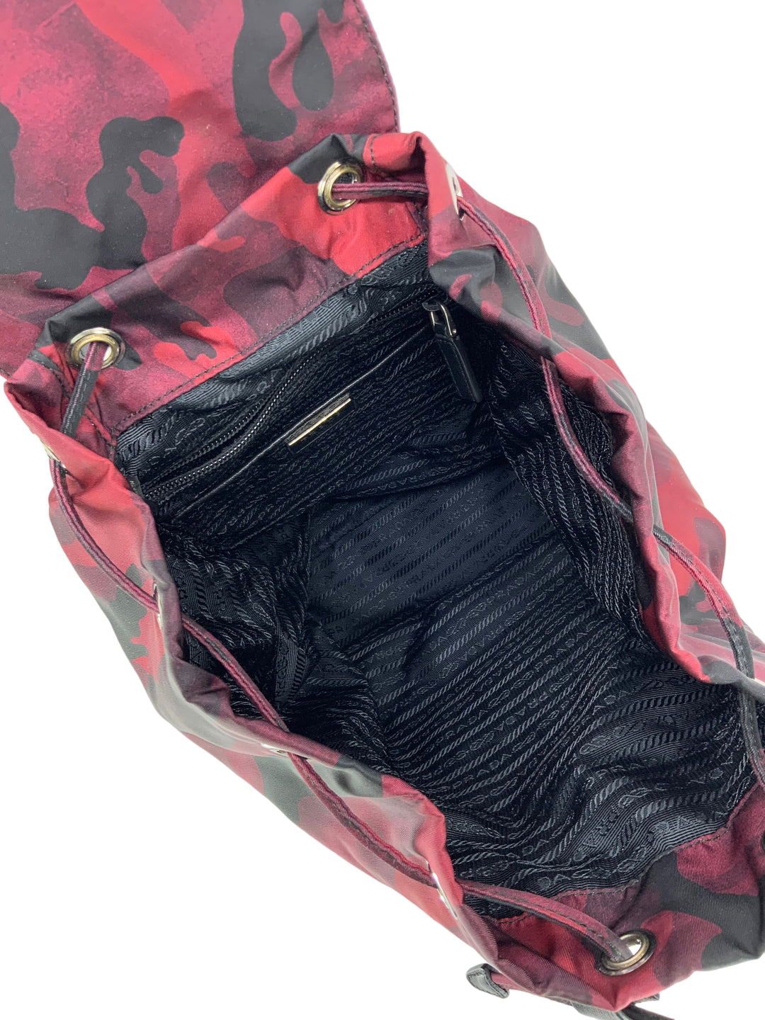 camouflage saffiano leather backpack PRADA Tessuto Nylon Camouflage Backpack