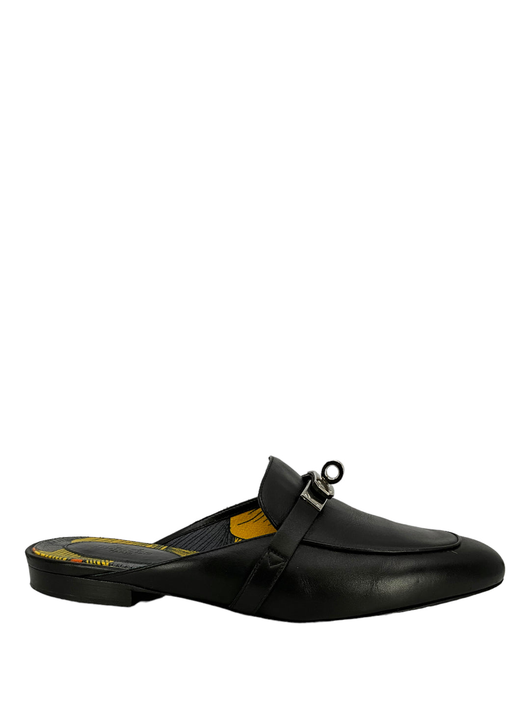 HERMES　ECLIPSE　 サイズ50 HERMES Leather OZ Turn-Lock Mules Size 7.5 - Consigned Designs