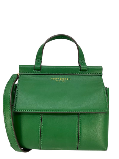 Tory Burch Block-T Mini Leather Satchel Bag-Consigned Designs