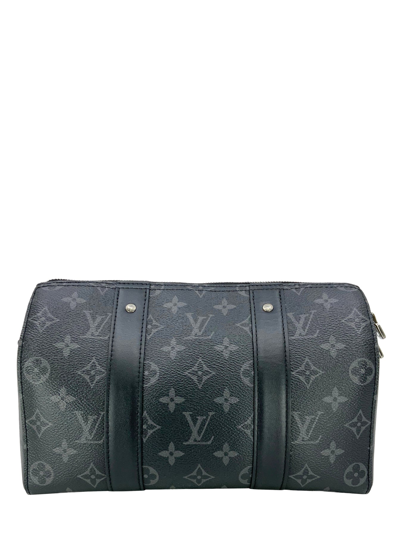 Louis Vuitton Keepall Bandouliere 50 Monogram Eclipse Grey LV Weekend  Travel Bag