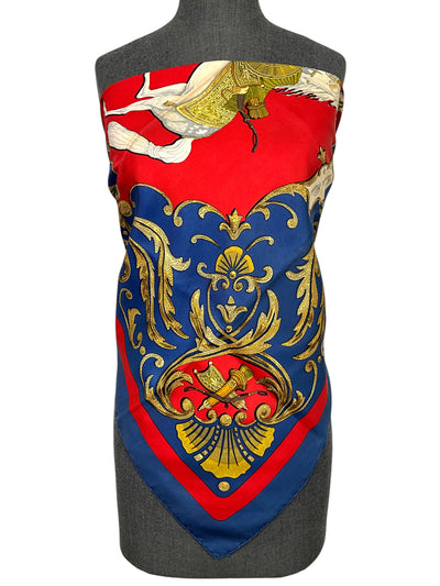 HERMES Cheval Turc Silk Scarf 90-Consigned Designs