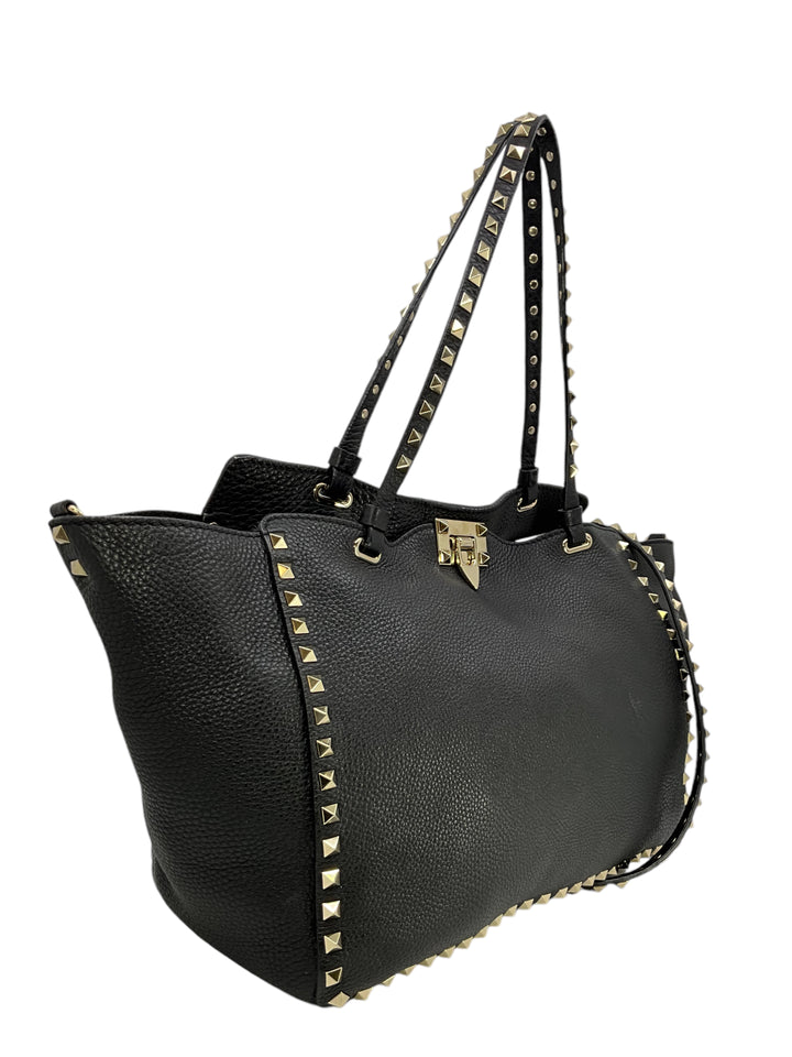 Rockstud Grainy Valentino Stud Tote Bag Valentino Garavani Medium
