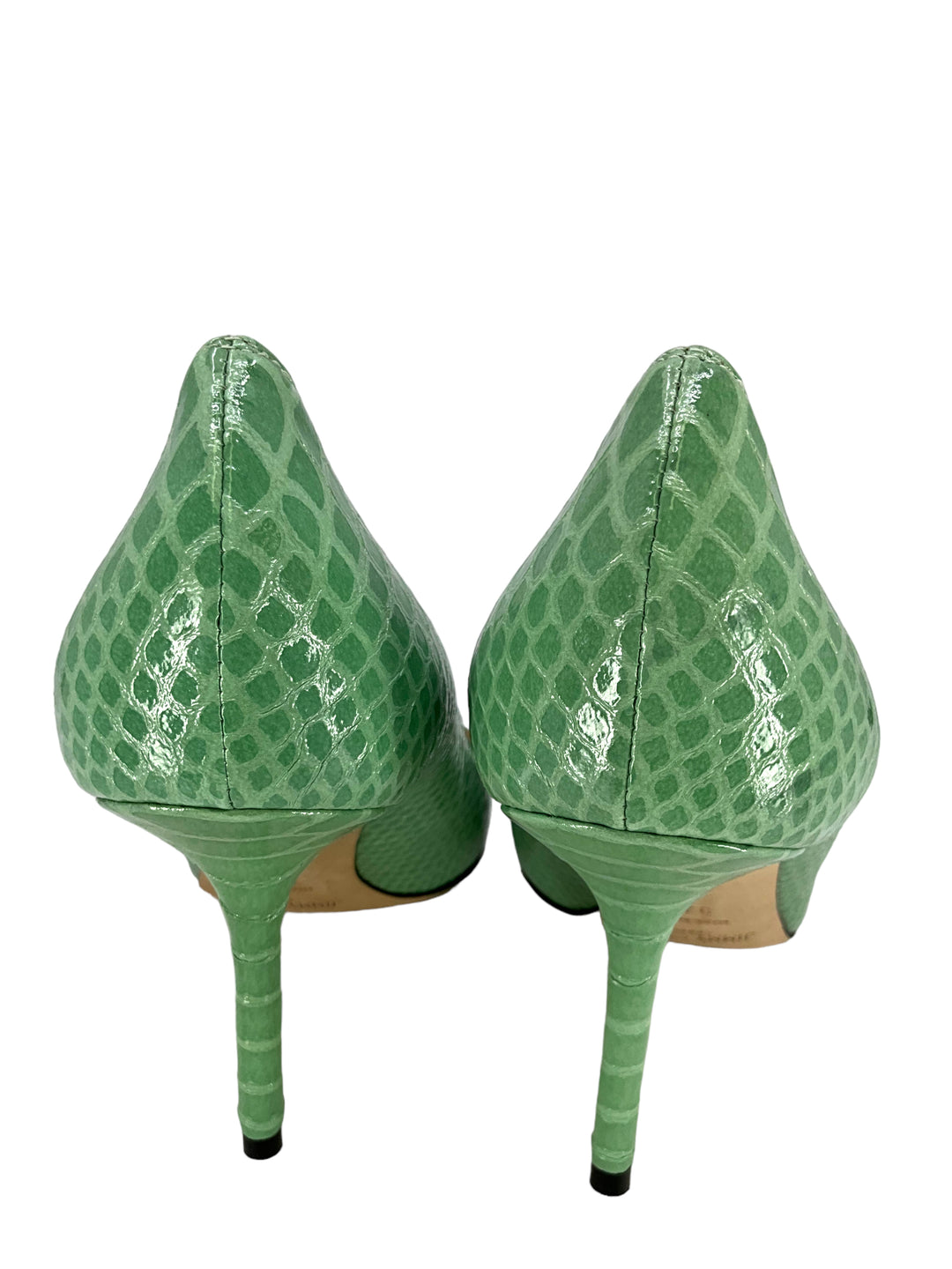 JIMMY CHOO Love 85 Snake-Effect Leather Pumps Size 7.5