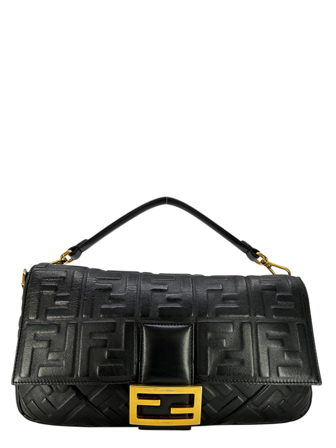 FENDI Nappa FF 1974 Embossed Baguette - Consigned Designs