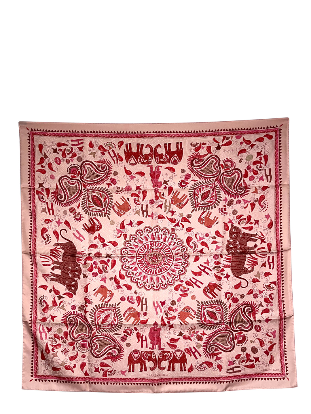 HERMES Carre Kantha Silk Scarf 90 - Consigned Designs