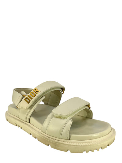 DIOR Lambskin Dioract Sandals Size 7.5-Consigned Designs