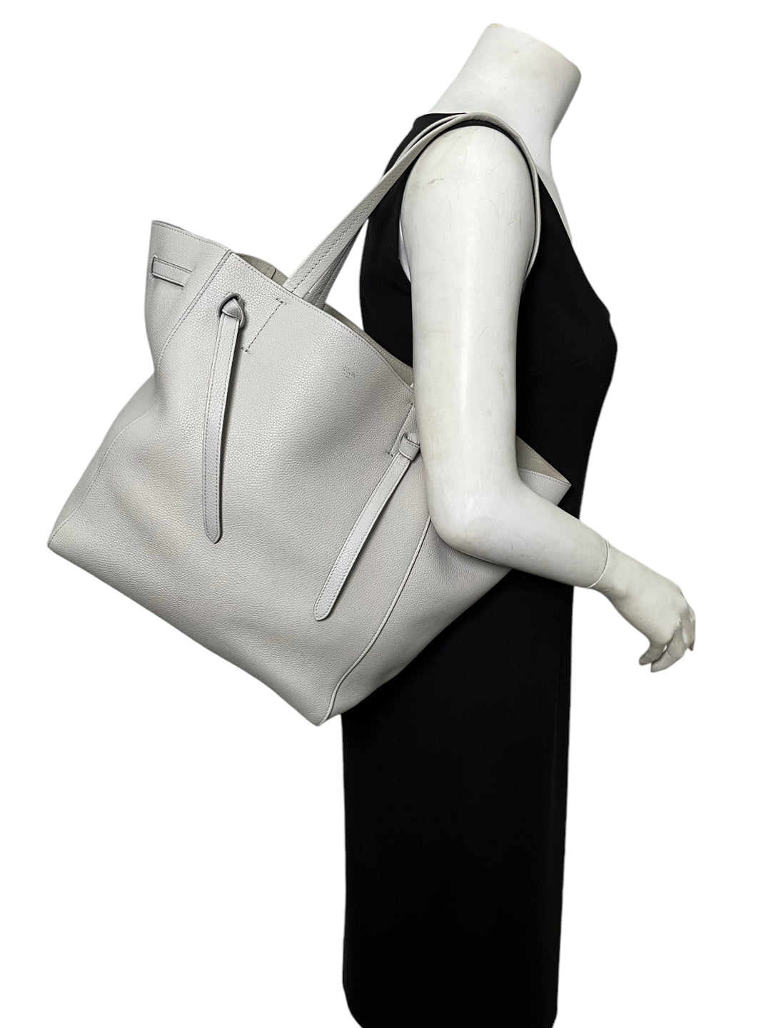 CELINE Phantom Tie Cabas Leather Tote - Consigned Designs