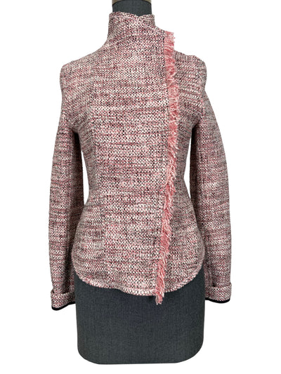 AKRIS PUNTO Tweed Fringe Jacket Size S-Consigned Designs