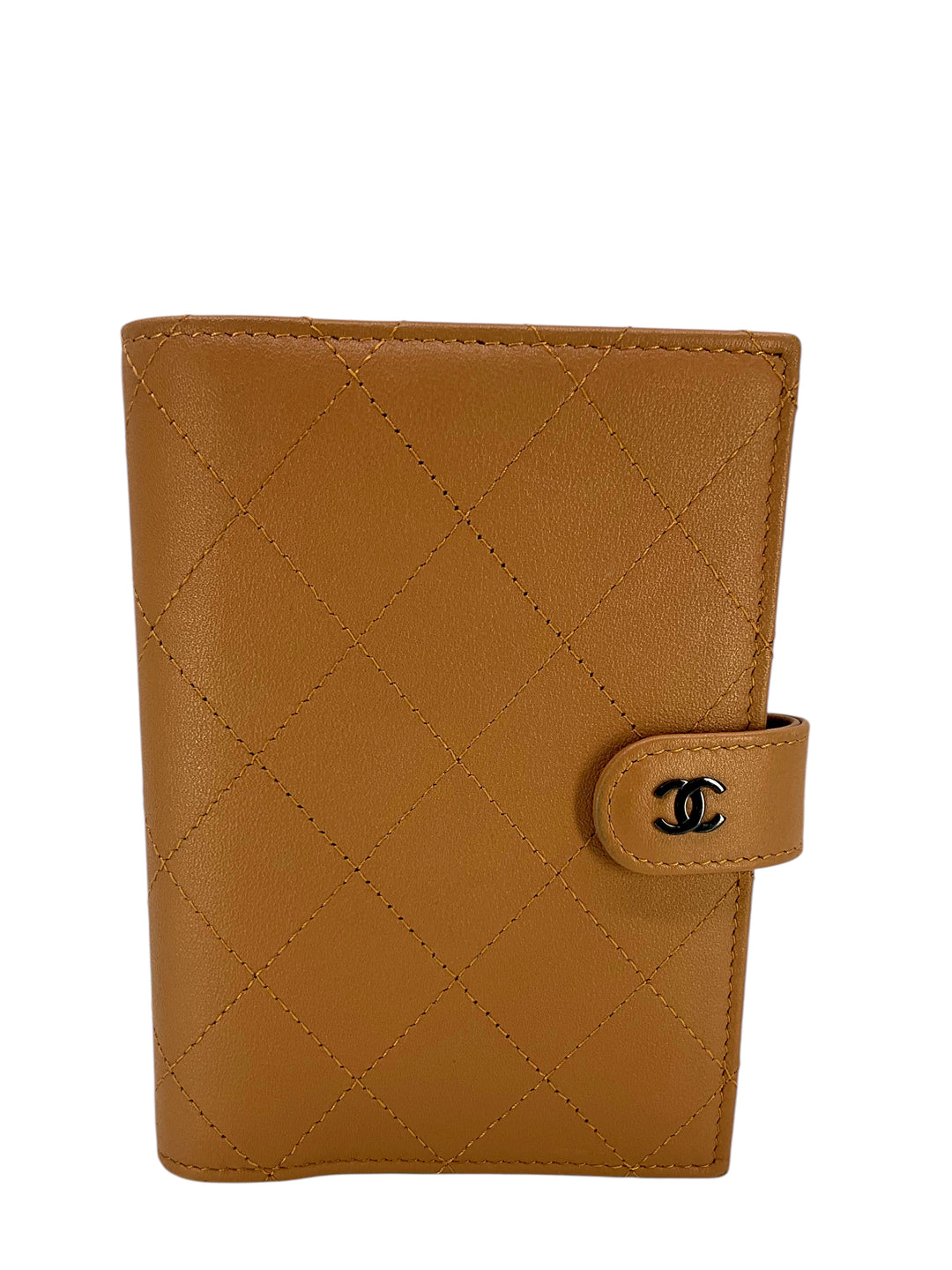 その他 CHANEL post card CHANEL Leather Quilted CC Logo Card Holder Wallet Black