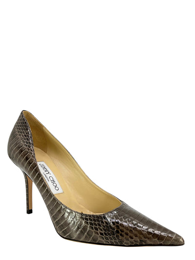 Jimmy Choo Snakeskin Agnes Pumps Size 7.5-Consigned Designs