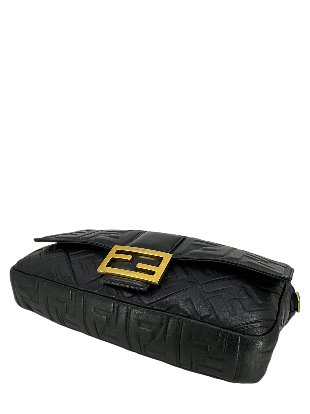FENDI Nappa FF 1974 Embossed Baguette - Consigned Designs